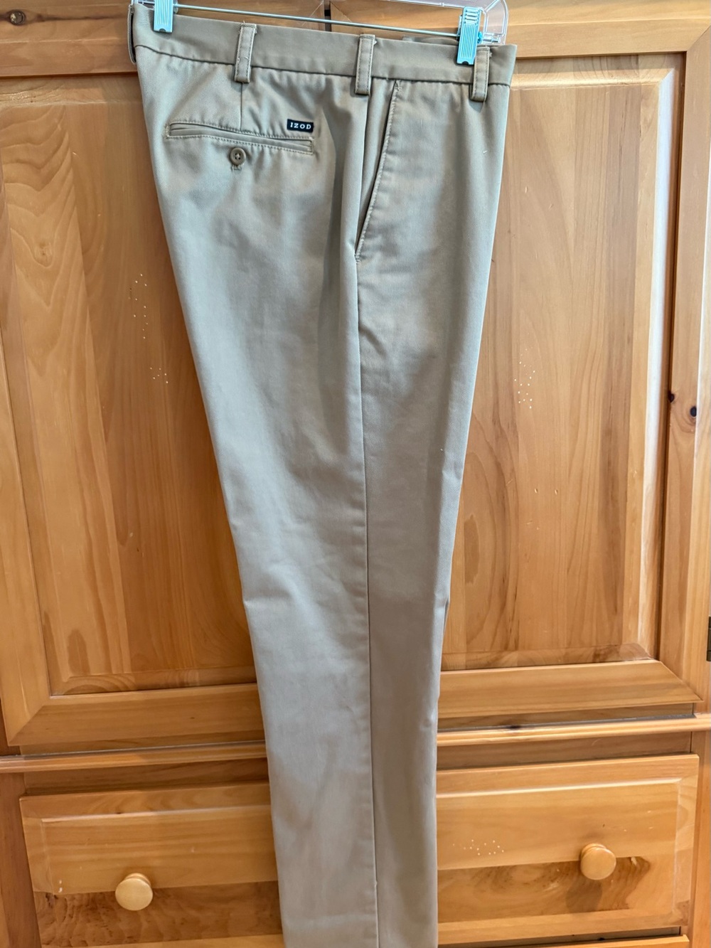Izod Men’s Khaki Straight-Leg Chinos - Light Tan